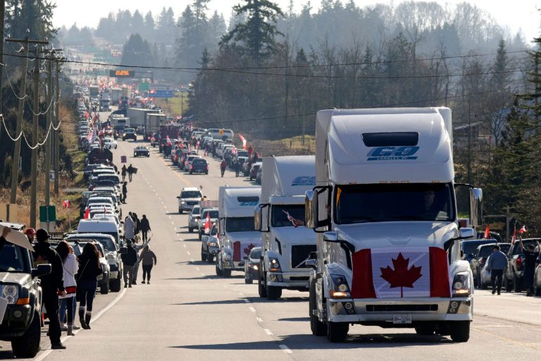 Freedom Convoy 2022 donaciones Canadá